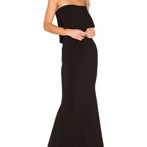 Likely Strapless Black Gown